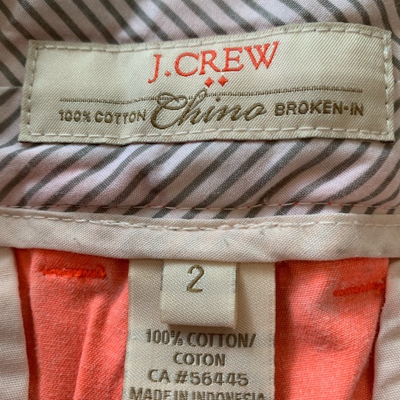 J Crew Chino Short. Like New. Sz 2 - Picture 3 of 3